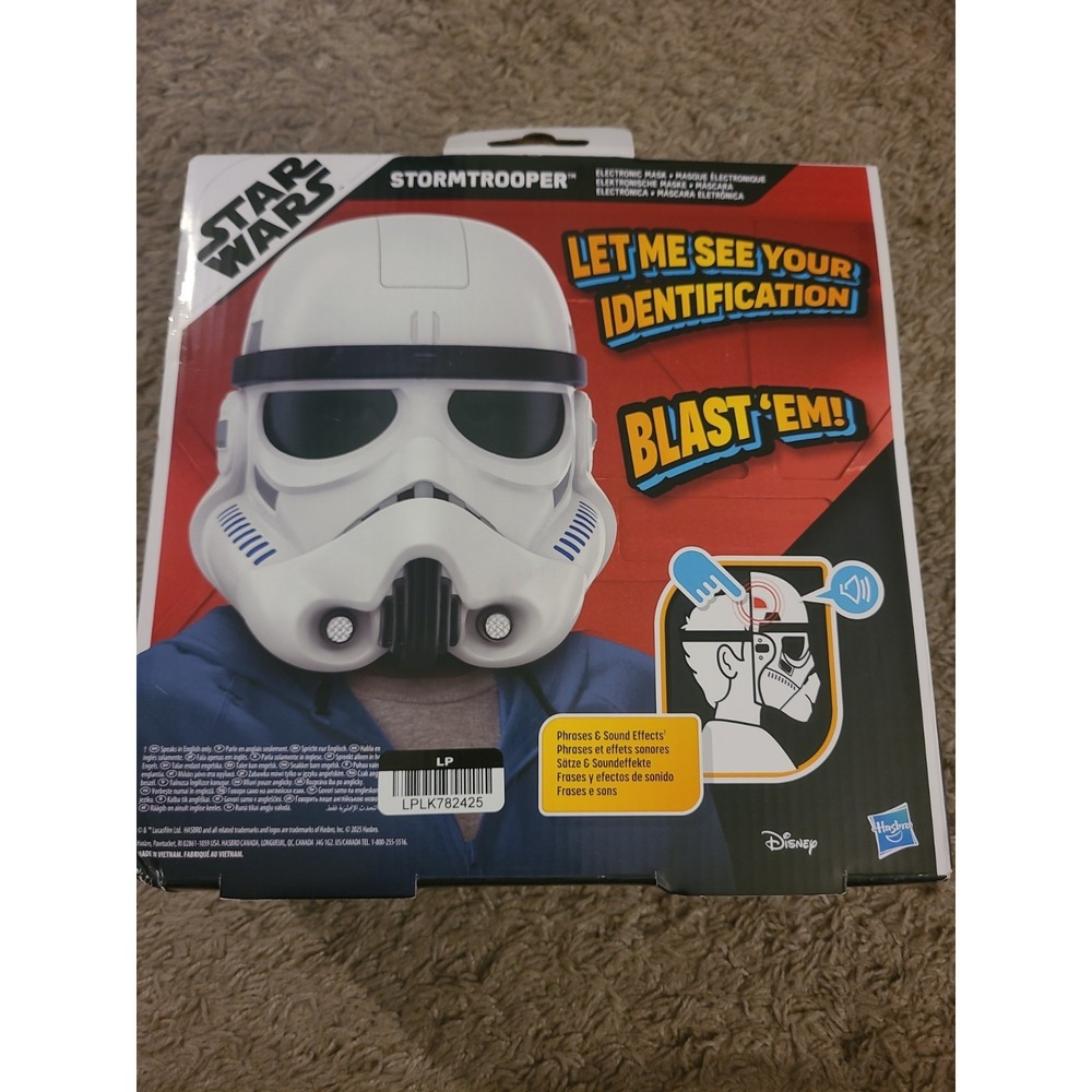 Disney Star Wars First Order Stormtrooper Helmet Voice Changer Talking Mask New